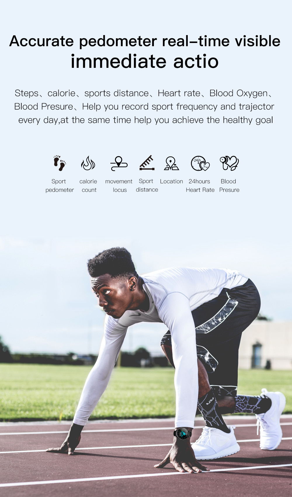 Smartwatch  Fashion fitness tracker