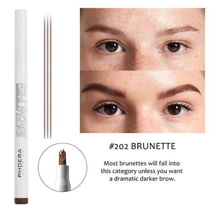 New Long Lasting Ultra-Fine Four-Comb Eyebrow Pencil
