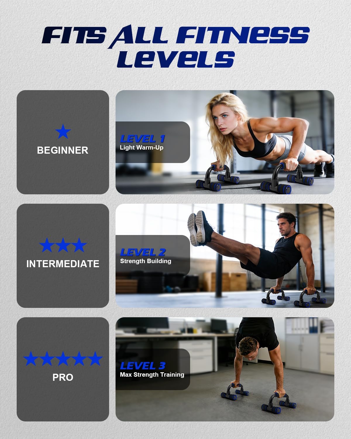 Portable Push Up Bars (2 Pack)