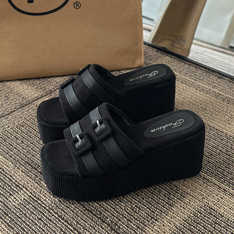 Simple All-match Wedge Platform Women's Sandals